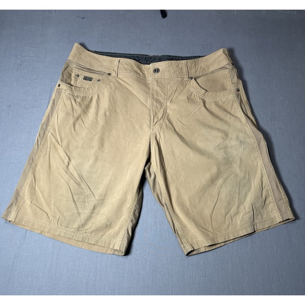 KÜHL Patent Pending Hiking Shorts Mens 38 Beige Comfort Outdoor